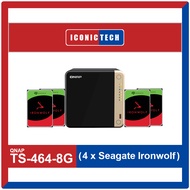 ASK Seller Before buy please.... Big Data Big Responsibilities 16TB~48TB QNAP TS-464-8G x4 Ironwolf 