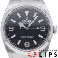 勞力士探險家36腕錶，型號124270，附原廠盒和保固卡，不鏽鋼材質，男士腕錶，黑色，成色極佳 [二手]