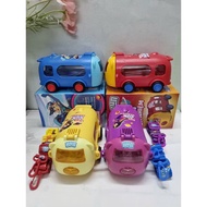 Bus-shaped Multitasking Water Bottle with Convenient Straw