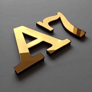 3D Embossed Acrylic House Numbers Acrylic Room Numbers Single Letters
