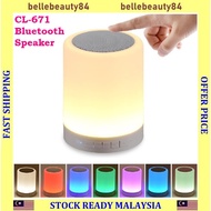 CL-671 Bluetooth Speaker Portable Wireless Bluetooth Speaker Touch Bedside Table Lamp