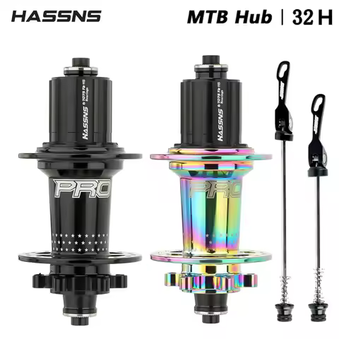 Hassns Cube Pro 7 32/24 Hole mtb Rear K7 Noisy Hub 4 Bearing 6 Pawl 120 Click Bicycle Cube Suitable 