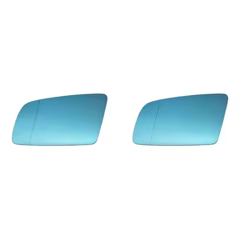 2X Left Door Wing Side Mirror Glass Heated With Backing Plate For Bmw 5 Series E60 E61 E63 E64 2003-
