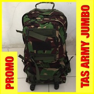 HIJAU Army Bag JUMBO ARMY Green Striped ARMY TNI