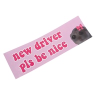Sad Cat Appeal Sticker Humorous Meme for Bestie Learner Driver Car Enhancement 1/10pcs