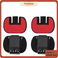 YUJINX Mounting Clip, Black Classic Motorcycle Helmet Intercom Clamp, Fixed Double-Sided Tape Base D