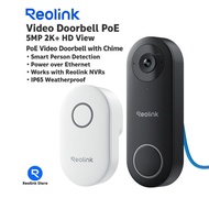 Reolink Video Doorbell PoE with Chime กริ่งประตูพร้อมกล้องวงจรปิดพูดคุยได้สองทาง - Black