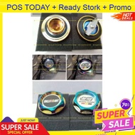 Titanium Engine Oil Cap Rainbow Mugen Trd Ralliart sticker tiatinium Fuel filter Tank cover proton t