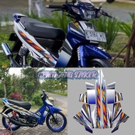 Striping Sticker Yamaha F1ZR fizr fiz r f1 zr 2004 whitebiru Sticker list body Fullset