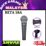 Shure BETA 58A Supercardioid Dynamic Vocal Microphone ( BETA-58A / BETA58A )