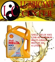 SHELL HELIX HX5 15W-40 PREMUIM MULTI-GRADE MOTOR OIL 4 LITERS