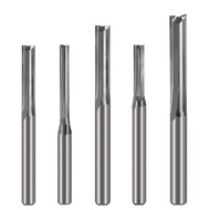 2 Flute Straight Slot Milling Cutter 3.175/4/5/6/8/10mm Shank Tungsten Carbide End Mill CNC Router Bit Engraving Bit for Workingwood MDF