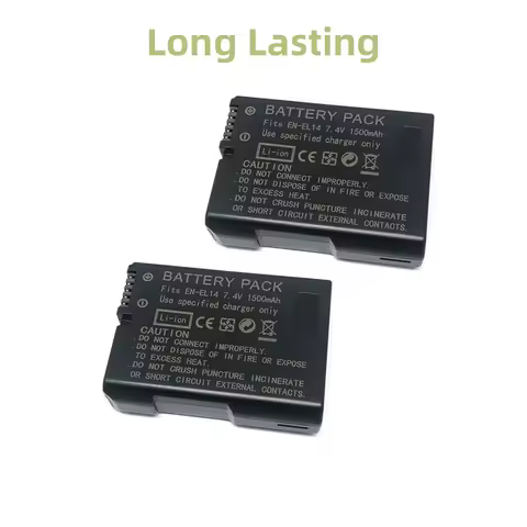 7.4V 1500mAh EN-EL14 Camera Battery for Nikon EN-EL14A D3100 D5300 D5500 D5600 D3300 D3400 Coolpix P