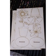 Wooden flower cards make meaningful gifts October 20, November 20, March 8