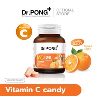 Dr.PONG VC120 Vitamin C 120 mg candy วิตามินซีเม็ด SUGAR FREE 120 เม็ด