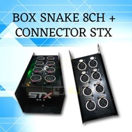BOX SNAKE STX BS - 8 CHANNEL + CONNECTOR Box snake stx bs-8ch konektor
