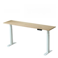 โต๊ะบาร์ไฟฟ้าแบบปรับระดับได้ขนาดเล็กขอบบาง Black Walnut Sofa Rear Long Bar Table ย้ายได้ ตั้งอยู่ข้า