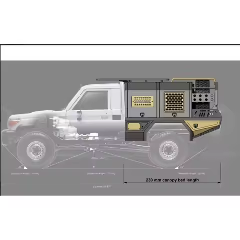 RC Rear Tray Compatible with BRX01 / RC4WD TF2 TF3(Adjust Links To Extend Wheelbase),Fits KB LC70 an