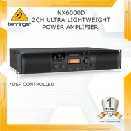 BEHRINGER NX6000D Ultra-Lightweight 6000-Watt Class-D Power Amplifier with DSP Control