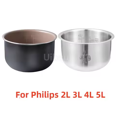 2L 3L 4L 5L Rice Cooker Inner Liner Pot Replacement for Philips HD3060 HD3061 HD3160 HD3161 HD3070 H