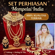 Indian necklace set - Indian wedding accessories set - Indian Choker complete set