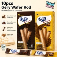10pcs Gary Wafer Roll Individual Pkt (Chocolate / Dark Chocolate)
