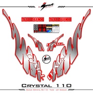 Striping Suzuki Crystal 1995 Crystal Tune Sticker Striping Suzuki Crystal Tune Jet Cooled Motif Ink 