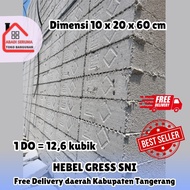 PALING MURAH!! HEBEL GRESS FULL SNI 10 cm / BATA RINGAN / 10 x 20 x 60 / HEBEL 10 cm 1 KUBIK / HEBEL