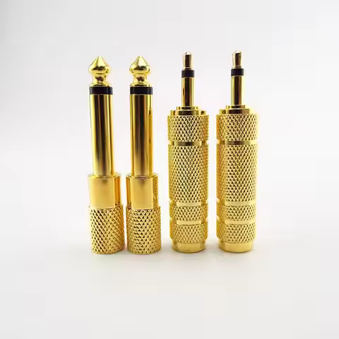 6.5mm Female to 3.5mm Male Jack 3.5 Female to 6.35mm Male Plug Mono Audio Microphone Adapter Convert