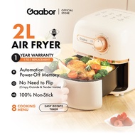 Gaabor 2L Air Fryer With 9 Menu Functions Simple Knob Mini Penggoreng Udara AF20M-YE01A