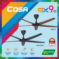 ALPHA COSA 56" Ceiling Fan EX9 ABS Blade DC MOTOR 12 SPEED / Rubine Vetta 5 Blade Ceiling Fan / Kipa