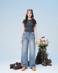 Niyom Jeans collection INDIGO : รุ่น B315 กางเกงยีนส์ ทรงกระบอกใหญ่