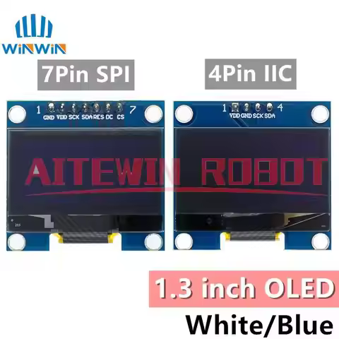 1.3 inch OLED module SPI/IIC I2C Communicate white/blue 128X64 SH1106/SSD1306 1.3 inch OLED LCD LED 