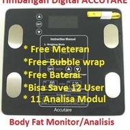 Timbangan Badan Digital Body Fat Monitor Body Fat Analisis - Accutare