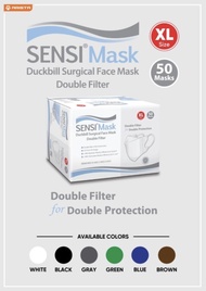 New Sensi Masker Duckbill / Masker Muka 3Ply Sensi 1 Box 50 Pcs Face