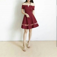 Midi Dres Sabrina Maroon