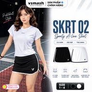Vsmash Sportwear Badminton Skirt “SKRT 02” – SlimFit Form Sports Skirt-, 2-Layer Lining, Premium 4-W