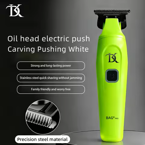 DK-01 0mm Zero Gapped Carving Clipper Professional Electric Finish Cutting Machine Barber Cordless H
