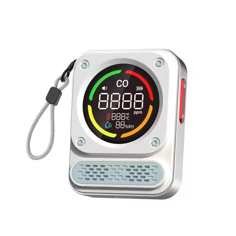 3-in-1 Portable Carbon Monoxide Detector 0‑1000PPM High‑Precision CO Gas Meter Temperature Humidity 