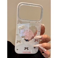 Cute Hollow Bow Love Heart Rabbit Suitable for ihone17promax16pro Phone Case 15 New Style