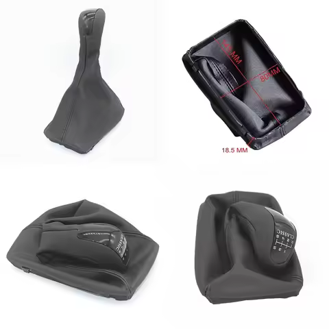 Black Manual Shift Knob Gear Stick Set Fit Mercedes-Benz W211 S211 Car Interior Spare Parts