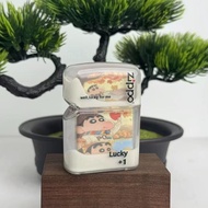 Zippo原裝正版全新夜光流沙蠟筆小新防風煤油打火機