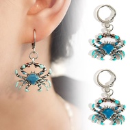 Color Gradient Crab Earrings Creative Design Sense Luxury Of Fashion Cute Temperament Cartoon Z0i5