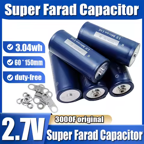 Original Korean B‑Grade LSUC 2.7V 3000F Supercapacitor For DIY Spot Welder Car Audio Car Emergency S