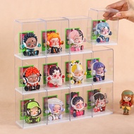 Spot goods blind box storage transparent display box doll storage box Transparent Single Cabinet Fig