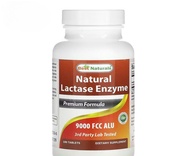 Best Naturals, Natural Lactase Enzyme, 9,000 FCC ALU, 180 Tablets