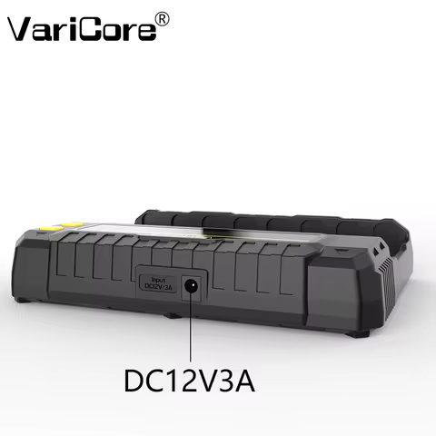VCP8 LCD 8-slots Smart Battery Charger Test Capacity for 3.7V 18650 21700 26650 18500 Li-ion 3.2V Li