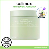 CELIMAX JIWOOGAE Heartleaf BHA Peeling Pad 125ml (60pcs) / Toner Pad