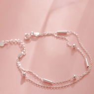 S925 Women's Bracelet with 2 Curved Letters Bao Tran Jewelry BTJ051