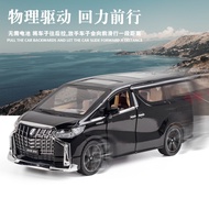 Diecast chezhi 1 24 1 24 mobil Toyota Alphard new reborn mainan anak